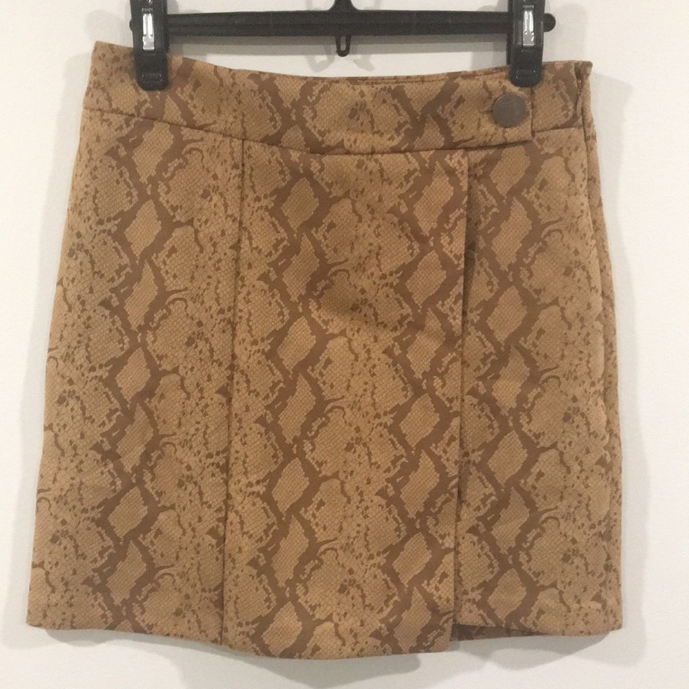 LUCY PARIS Chloe Snake Print Mini Pencil Skirt S